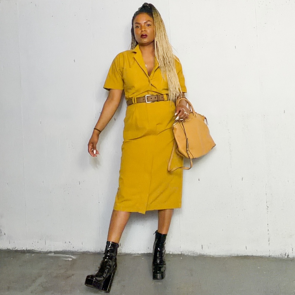 Vintage Utility Dress, fits S